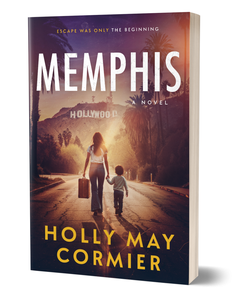 Memphis book cover in 3D format. By Book club womens fiction author Holly May Cormier