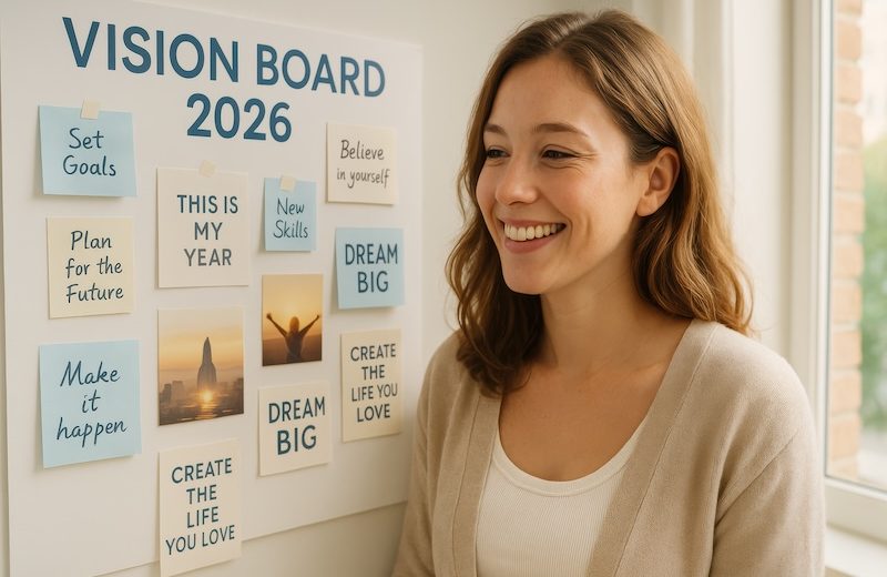 Creating a 2026 vision board to accomplish your goals