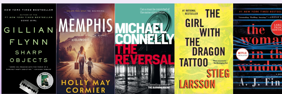 best crime thriller books with strong female leads covers